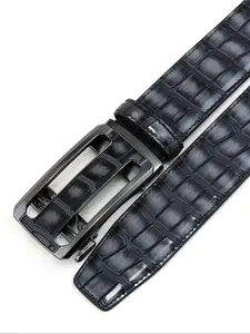 New High-End Crocodile Pattern Genuine Leather Belt, Fashion Business Casual Men's Waistband, All Season Versatile Gift for Him