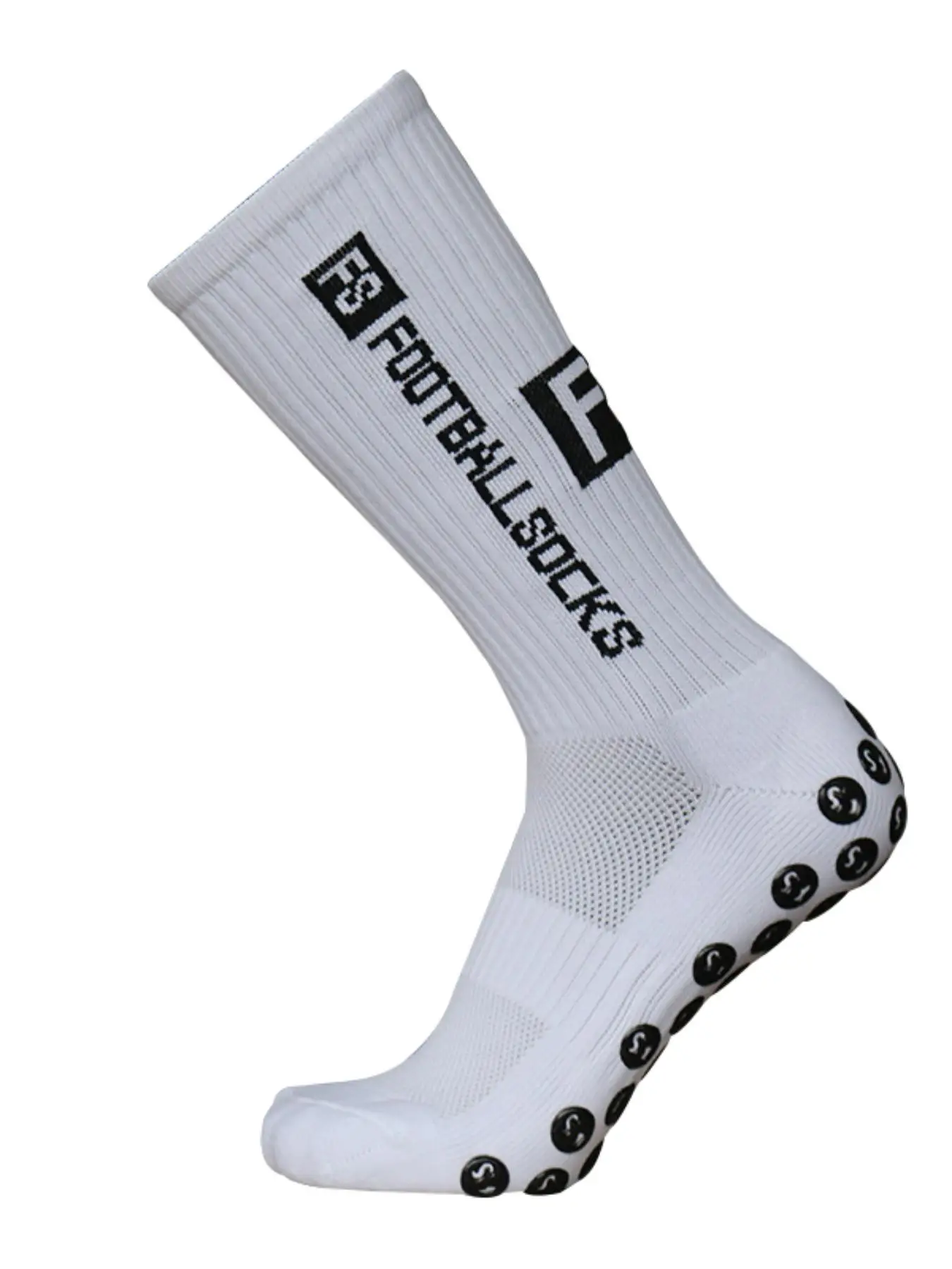 Unisex Letter Print Crew Socks, Comfortable Breathable Non-slip Scrunch Football Socks for Outdoors Competition Training, Athletic Socks for All Seaso