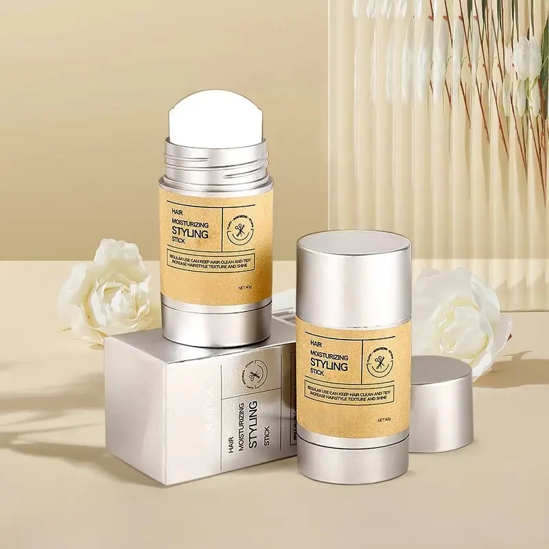 Hair wax stick, buy one get one free. It is used to control split ends and provides long-lasting hair protection throughout the day. It is also suitable for smoothing the hair texture.