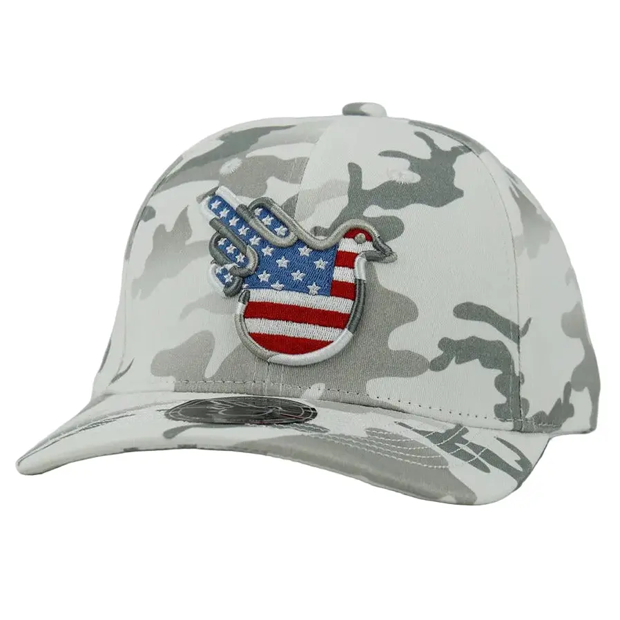 The American Jim Multicam Alpine Fitted Hat white baseball cap