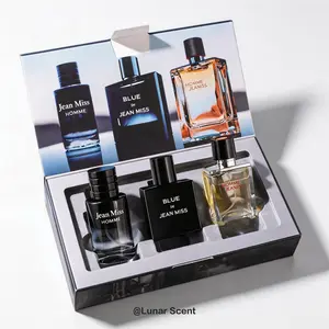 JEAN MISS-3 piece collection（30ML x 3) -Men's Woody Fragrance-Eau de Parfum-Men's colognes- Gift Set-Aromatic、Aquatic 、Spicy Scents for choice-Long Lasting Perfume- For Every Man - Daily Wear