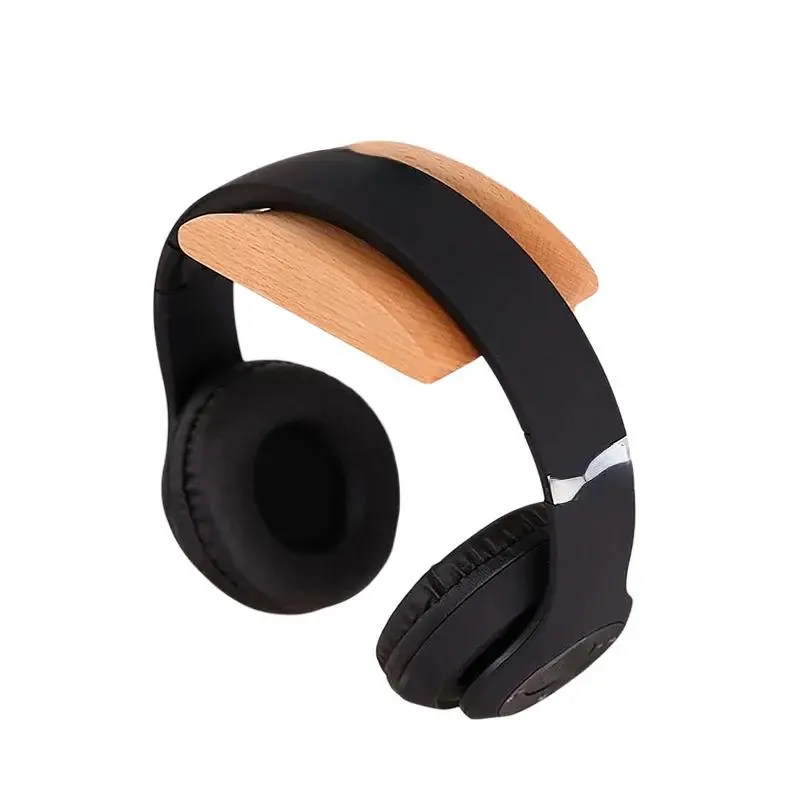 Aesthetic Wood Headphone Wall Mount Holder Accessories, with VHB Adhesive Tape and Screw, 10 Lbs Load Capacity for Wireless Headphones, Room Accessories