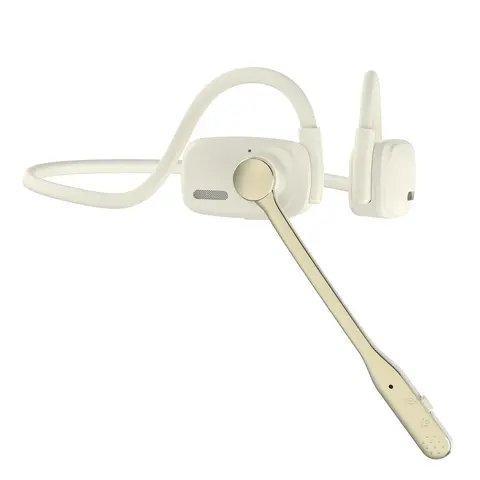 LK12 Open Ear Bone Conductor Earbuds Bluetooth - Wireless Headphones Bluetooth with Mute Button, 100mAh Battery, 10.0 to 12.9h Playtime, 20kHz, 5V, Fast Audio Transfer Cable, ENC 90% Noise Cut, Ideal for Office, Gaming