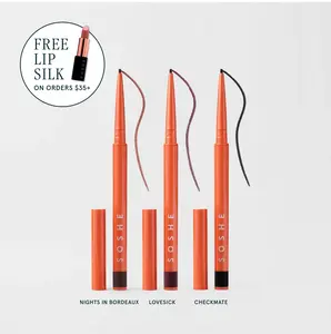 SOSHE Beauty Waterproof Precision Eyeliner - Ultra Soft Gel Formula, Long Lasting, Smudge Proof, Micro Precise 1.5MM Tip, True Black