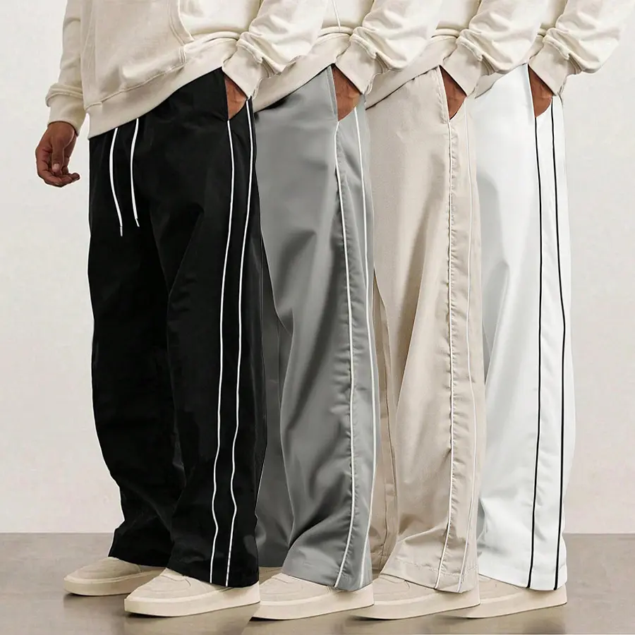 Black + Light Gray + Apricot + White