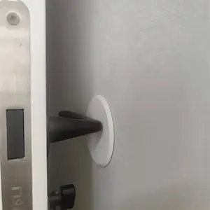 1pc Door Stopper Pad For Wall, Self Adhesive Silicone Bumper Pad For Wall, Door Knob Stopper Protector For Wall, Silencer For Door Handle Bumper, Soft