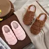 House Slippers for Women Men Soft Cotton Indoor Shoes Memory Foam Slip On bedroom Slippers