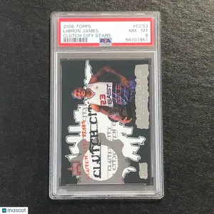 2006 Topps #CCS3 Lebron James PSA 8 NM-MT Clutch City Stars