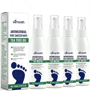 (3 bottles)Tea Tree Oil   - Plantar Moisturizing Deodorant for Odor Control&Dry  Care,Natural  with Antifungal Properties,Ximonth Clear  ,for Foot&Shoe Freshness Moisturizer Hydrate Moisture Dry  depies Foot sanitizer spray Foot Odor Eliminator For Feet,