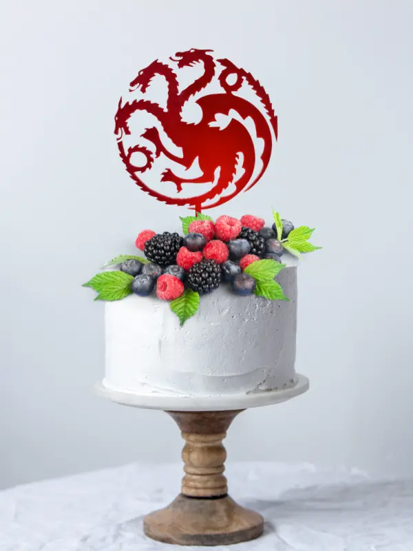 Dragon acrylic cake topper, Game of thrones, John Snow, Snow, Iron throne dragons best fan. Birthday custom cake topper. Theme party targaryens, house of dragons.