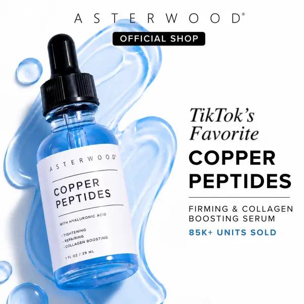 GHK-Cu Copper Peptide Daily Serum with Hyaluronic Acid – Tightening, Collagen-Boosting, Hydrating Topical Skincare Essence
