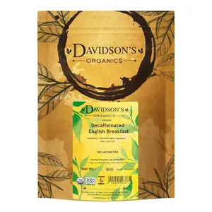 Davidson's Organics, Decaffeinated English Breakfast, Loose Leaf Tea, 16-Ounce Bag