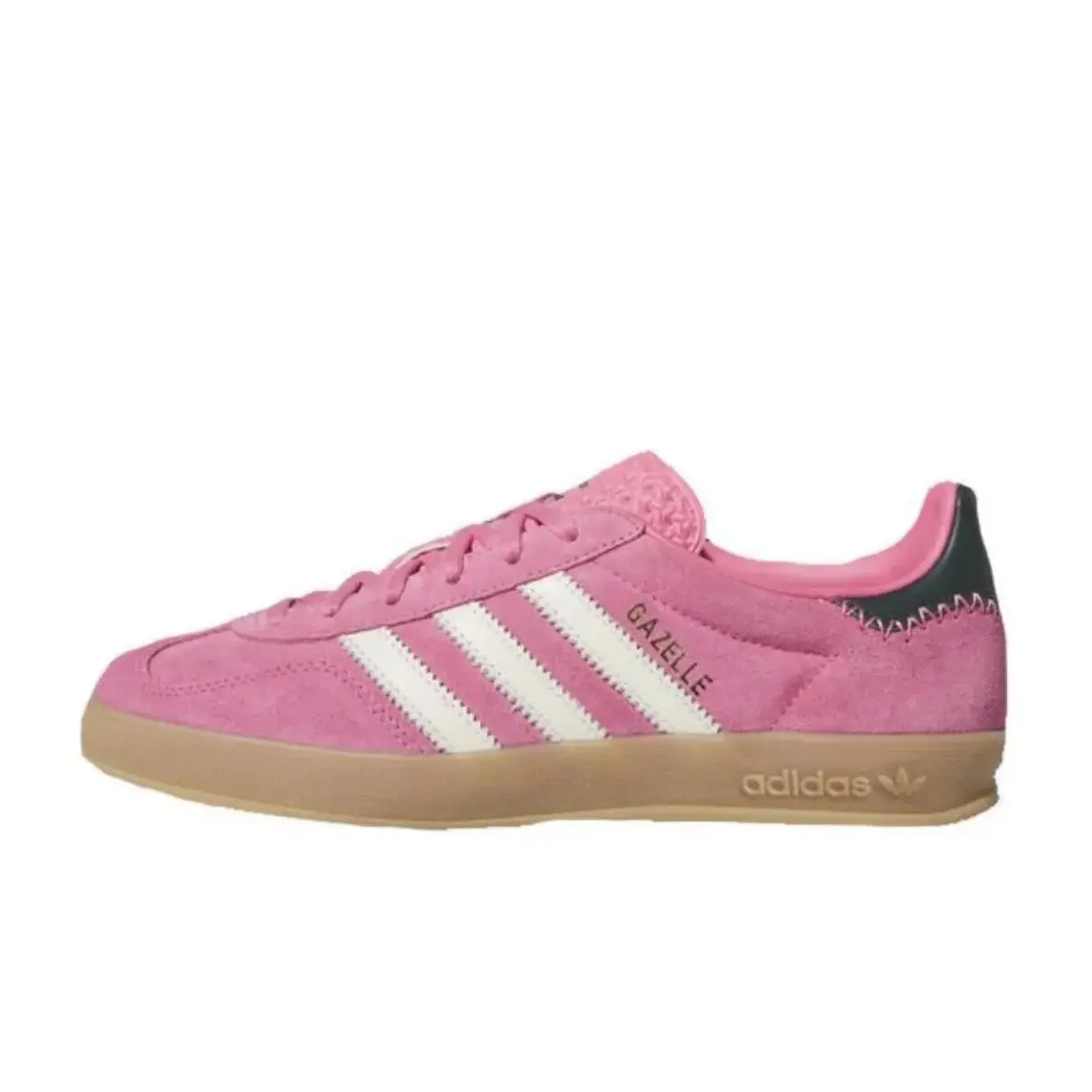 Adidas Gazelle Indoor 'Rose Tone Green' Women's Trendy Fashion Sneakers - Rubber Sports Footwear, Retro Casual Walking Trainers, Trendy Fashion Sneaker, Shoes, Stripes, Sporty Chic, Vintage Gazelle, Grip You Trust, Performance, Gym‑To‑Street Wear