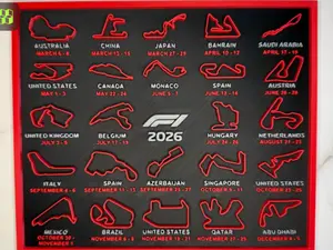 2026 Desk Calendar, Complete F1 Race Schedule, Motorsport Collector Edition