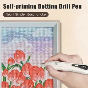 Electric Diamond Painting Pen, Cordless Diamond Art Vacuum Pen no Wax Needed, Rechargeable Diamond Painting Tools, Adjustable Suction Mode Diamond Art Kits Accessories for Adults & Kids