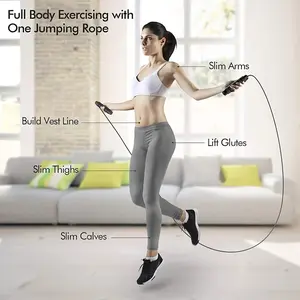 Professional Jump Rope with Memory Foam Handle, Designed for Speed and Weight, Comfortable Grip, Compact Design for Effective Exercise, Training and Fitness, Jump Training Equipment, Skipping Ropes