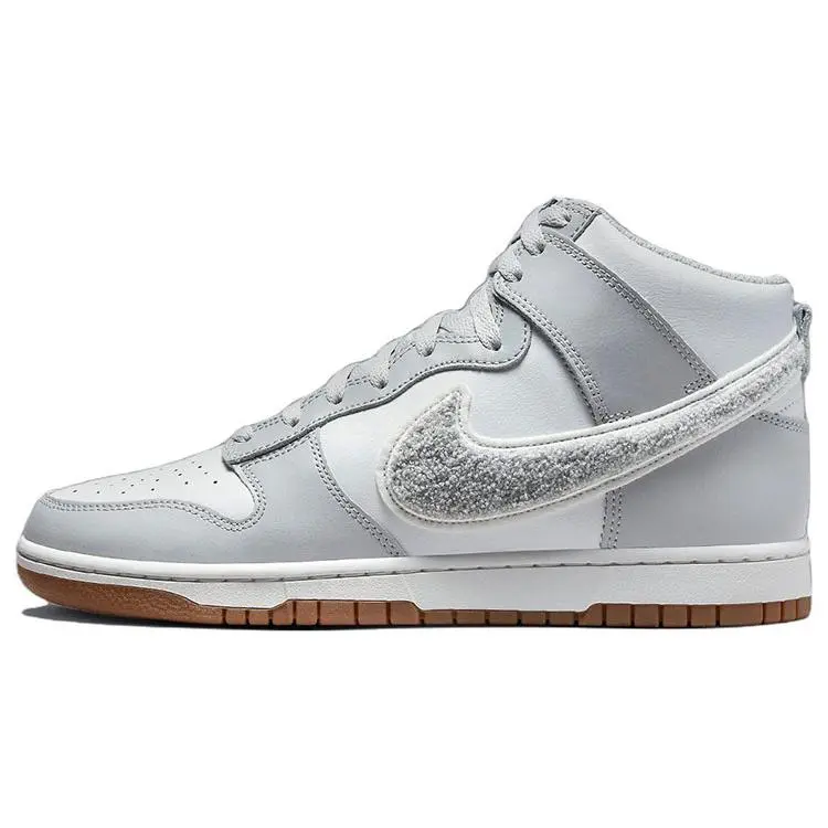 Nike Dunk High Chenille Swoosh Light Smoke Grey' Skate Shoes Men's DR8805-003