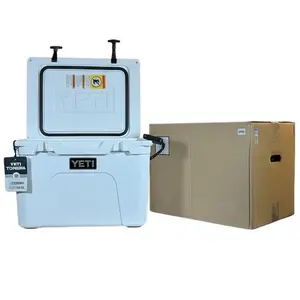 YETI Tundra 35 Cooler White Rotomolded Polyethylene 39 Cans Capacity Camping Essential 21.4 lbs Nonmarking Rubber Feet Adventure Companion