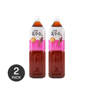 WOONGJIN Korean Purple Corn Silk Tea 1.5L Each  Pack of 2 - Zero Sugar, Zero Fat, Zero Calories