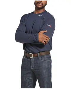 Ariat Men's Fr Base Layer Long Sleeve Work T-Shirt Tall - 10033210-Tll