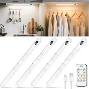 WILLED Under Cabinet & Closet Lights, Motion Sensor, Rechargeable, Magnetic, 3 Color Temps, Dimmable LED Light Bar for Indoor Kitchen Counter