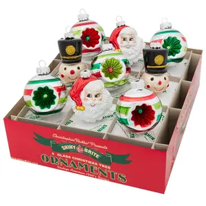 HOLIDAY SPLENDOR 9 COUNT 2.5" REFLECTOR ROUNDS & FIGURES HOLIDAY SPLENDOR 9 COUNT 2.5" REFLECTOR ROUNDS & FIGURES