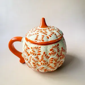 Ceramic Pumpkin Mug Taza Calabaza Ceramica