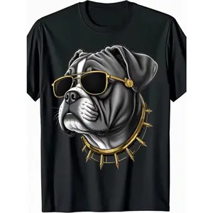 100% Premium Cotton T-shirt Graphic Tee Sleek Pit Bull | Men (S - 5XL+) T-Shirt
