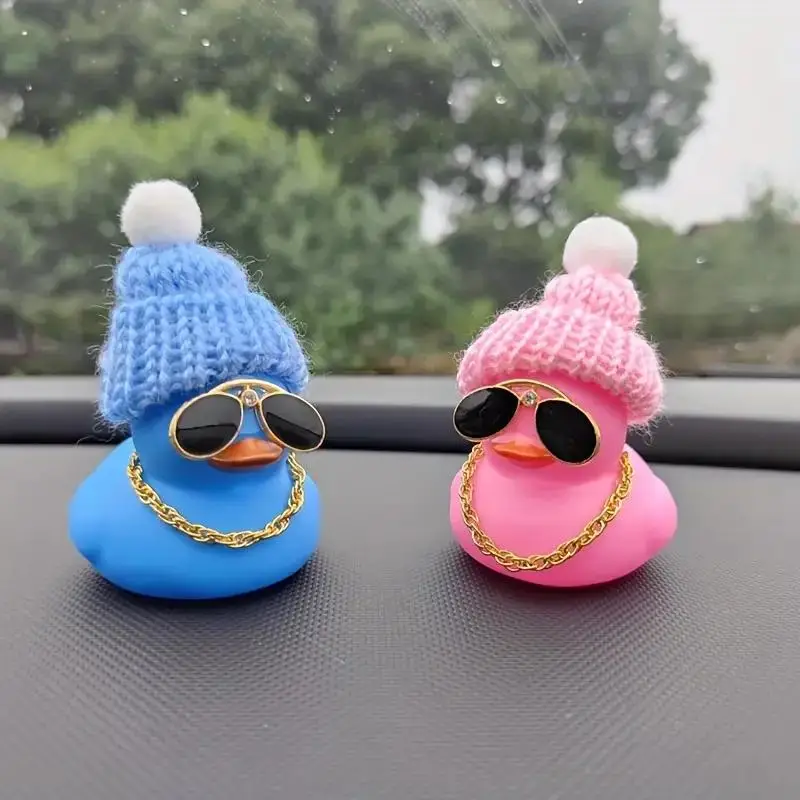 Cute Duck Design Car Decoration, Cute Duck Car Ornament, Car Dashboard Decoration, Car Interior Decoration Accessories for Women & Girls