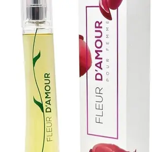 Fleur Damour Eau de Parfum for Women - Floral Fragrance with Subtle Notes of Rose & Jasmine 3.4 Oz