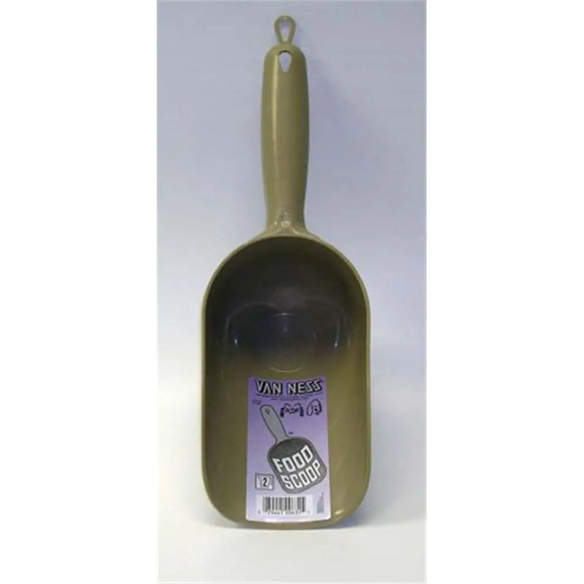 212 MAIN Litter Scooper - Van Ness Plastic Molding FS-2, 1-pt Graduated Size, High Impact, 3" h x 4" w x 11.75" d, Easy Grip Handle
