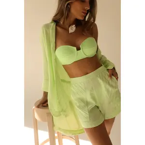 Lime Breeze Button-Down Chemise Tunic – Brazilian Resortwear