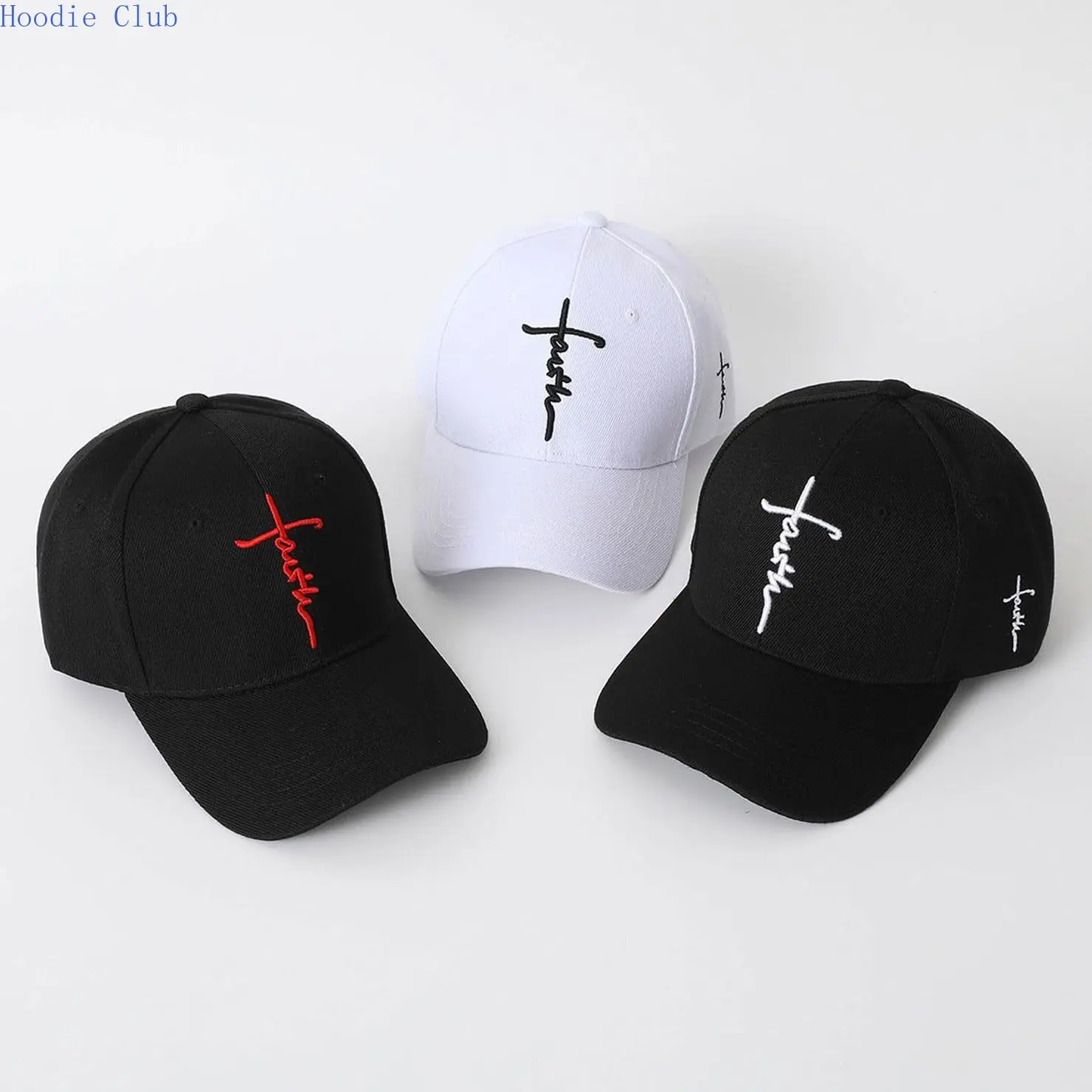 Unisex 2-Pack Custom Embroidered Baseball Caps, Black & White Cotton Blend Script Hats, Adjustable Breathable for Outdoor Sports, Custom Embroidered Hat, Embroidery, Athletic Style Sports & Outdoor Hats