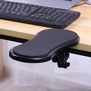 Desk Armrest Extender with Non-Slip Base - Curved Elbow Support for Gaming, Office, Computer Desk - Reduces Wrist and Arm Fatigue, Compatible with Keyboard, Mouse, Laptop, Desktop Setup