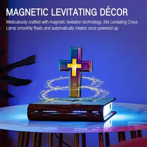 Maglev Lamp Floating Cross RGB with Multiple Colors for Home Office Study Hotel Room Decoration Gifts Holiday Gifts Enhance Your Space with Modern Stylish Design Led Rgb Light