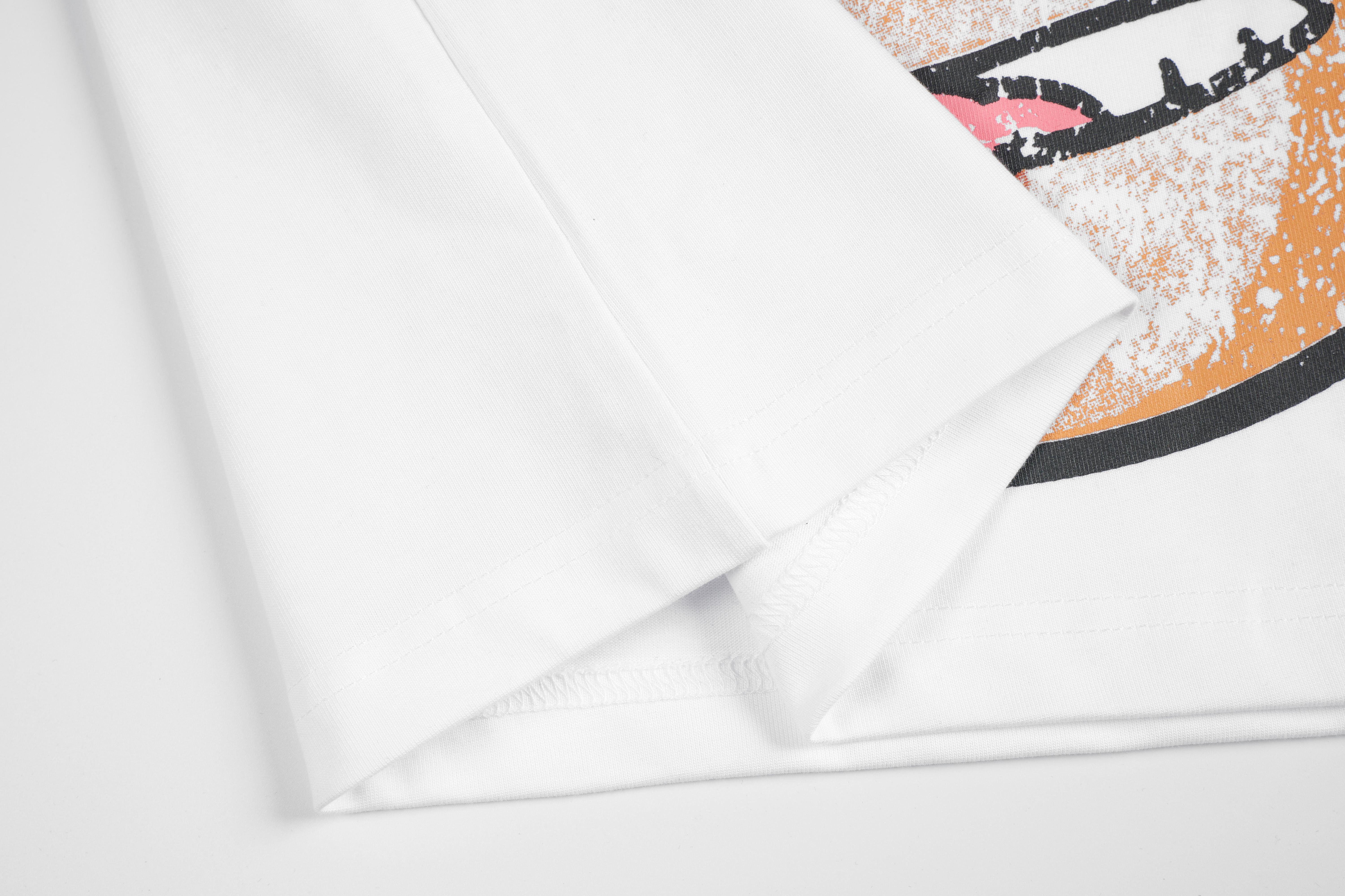 100% Cotton Tee, Rhinestones Casual Over-sized Money Cartoon Graphic T-Shirt Men Streetwear Hip Hop Top