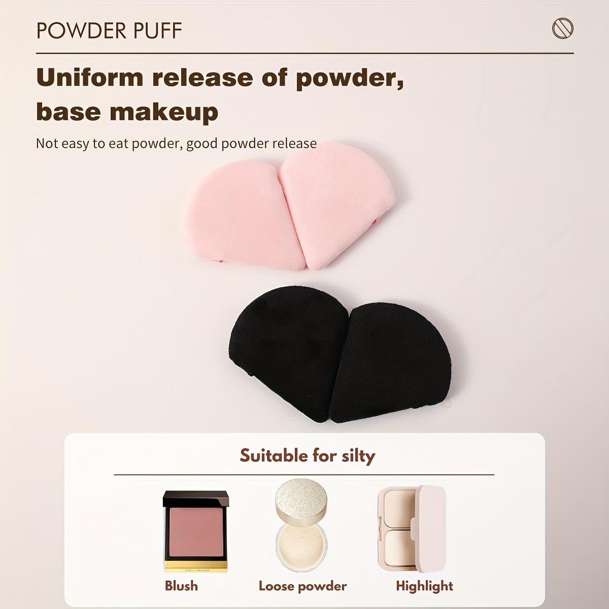 10-piece set of triangular soft sponge puffs, suitable for both dry and wet use, multi-functional set, available in pink and black, compatible with loose powder, foundation, blush, concealer, makeup application, and setting.