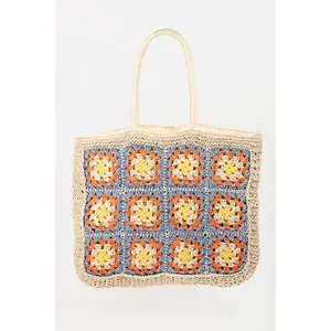 Fame Flower Braided Tote Bag smart