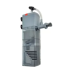 Lifegard Aquatics 3-in-1 Nano Aquarium Filter with 137 GPH Pump & Activated Carbon Media - Filtration, Circulation, & Aeration (Internal/Submersible)