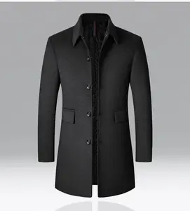 Apollo - Men's Mid Wool Collared Coat