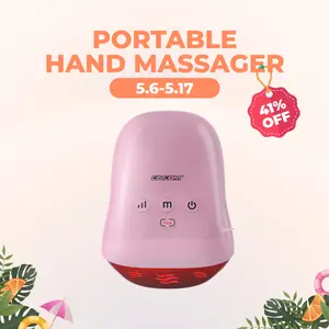 [mothersdaygift] CINCOM Portable Hand Massager (ROSE), Cordless, with Comfort Heat and Gentle Vibration, Adjustable Settings, Auto-Off Feature, Rechargeable, Perfect for Daily Relaxation, Ideal Gift