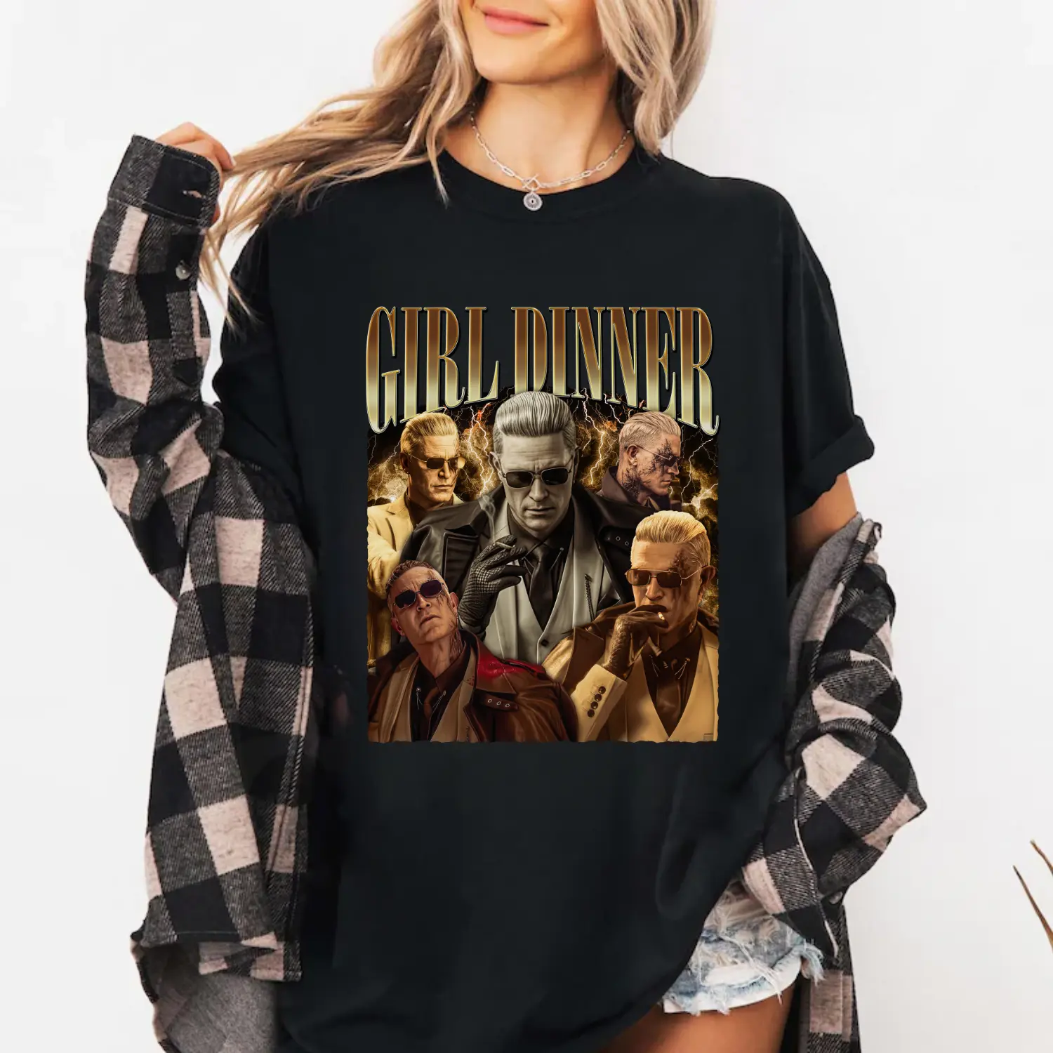 Girl Dinner Aesthetic Shirt, Zeno Resident Evil Requiem Bootleg Vintage Y2K Sweatshirt, Unisex Hoodie