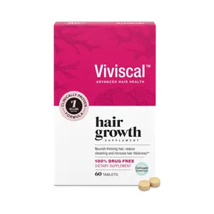 Viviscal Hair Growth Supplements with AminoMar Collagen Complex, Biotin, Zinc, Vitamin C, and Iron