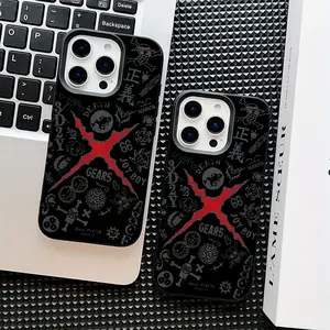 Anime Black Design One  Phone Case Suitable for iPhone 17 Air 16 15 14 13 12 Pro Max Plus Shockproof Soft Back Cover Couple Gift