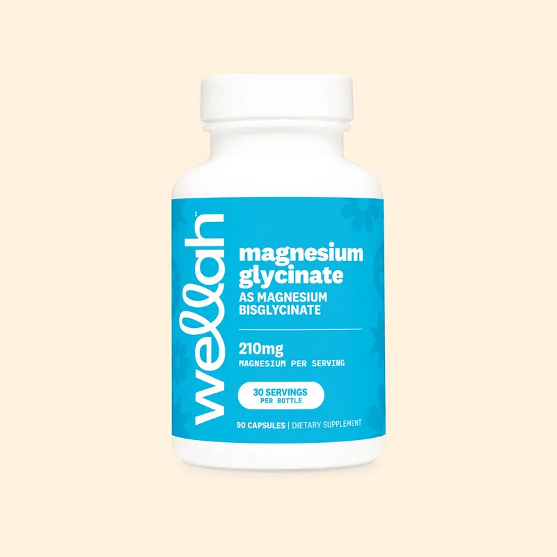 Wellah Magnesium Glycinate Capsules | 210mg Of Magnesium Glycinate | 30 Servings