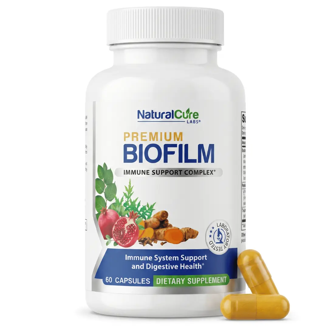 Biofilm Immune Complex – 60 Vegan Capsules with Turmeric, NAC & Botanicals for Immune & Digestive Support Healthcare Fitness