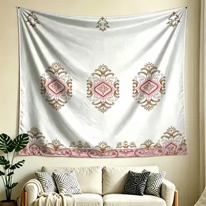 1Pcs Rococo Style Print Tapestry, Multiple Styles, Soft, Durable And Lightweight, Wall Hanging Decor For Living Room And Bedroom, Suitable For All People, Ideal Gift Choice