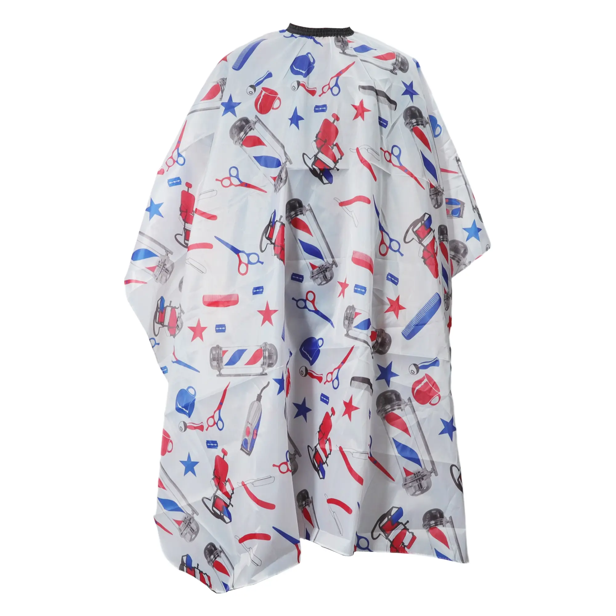 VOCOSTE Bottle Pattern Hair Cut Barber Cape Blue Red 1 Pc