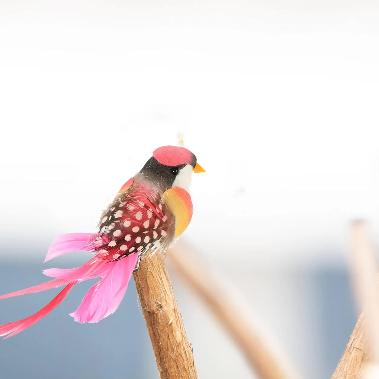 7 Pieces Artificial Simulation Foam Birds Feathers, Long-Tail Feathers, Fake Birds for Crafts, Home Decorations, Garden Weddings, and embellishment