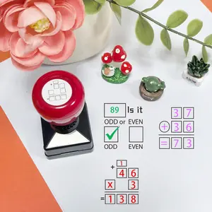 Teaching Arithmetic Stamp, Math Teacher Stamp, Addition Subtraction Multiplication Division, Odd Even Number Identification, Fun Calculation Grid Stamp
